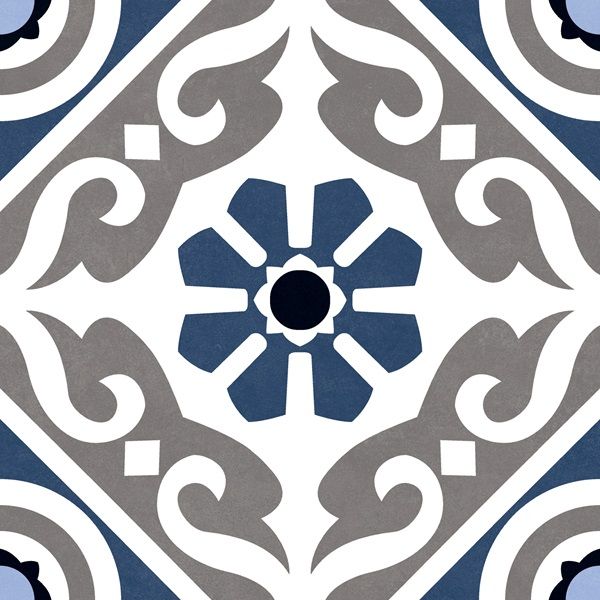Керамогранит Kingstone Blue 19,6 x19,6 матовый