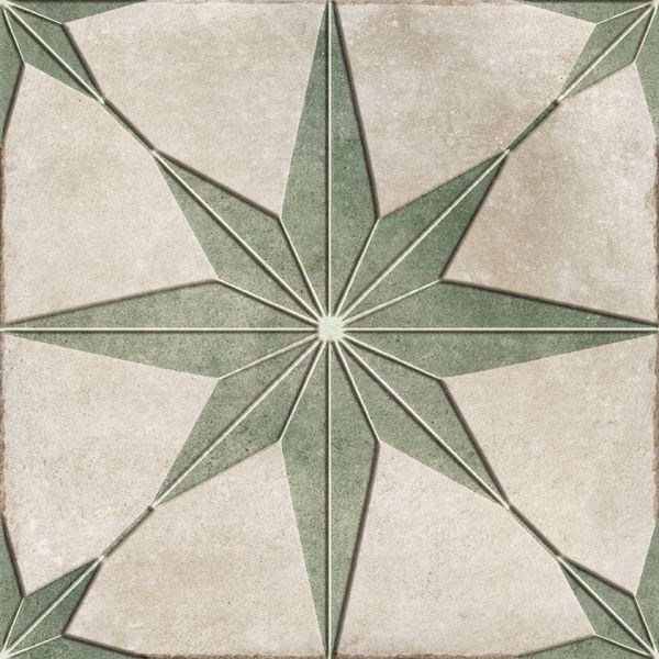Керамогранит Fleur Green 19,6 x19,6 матовый